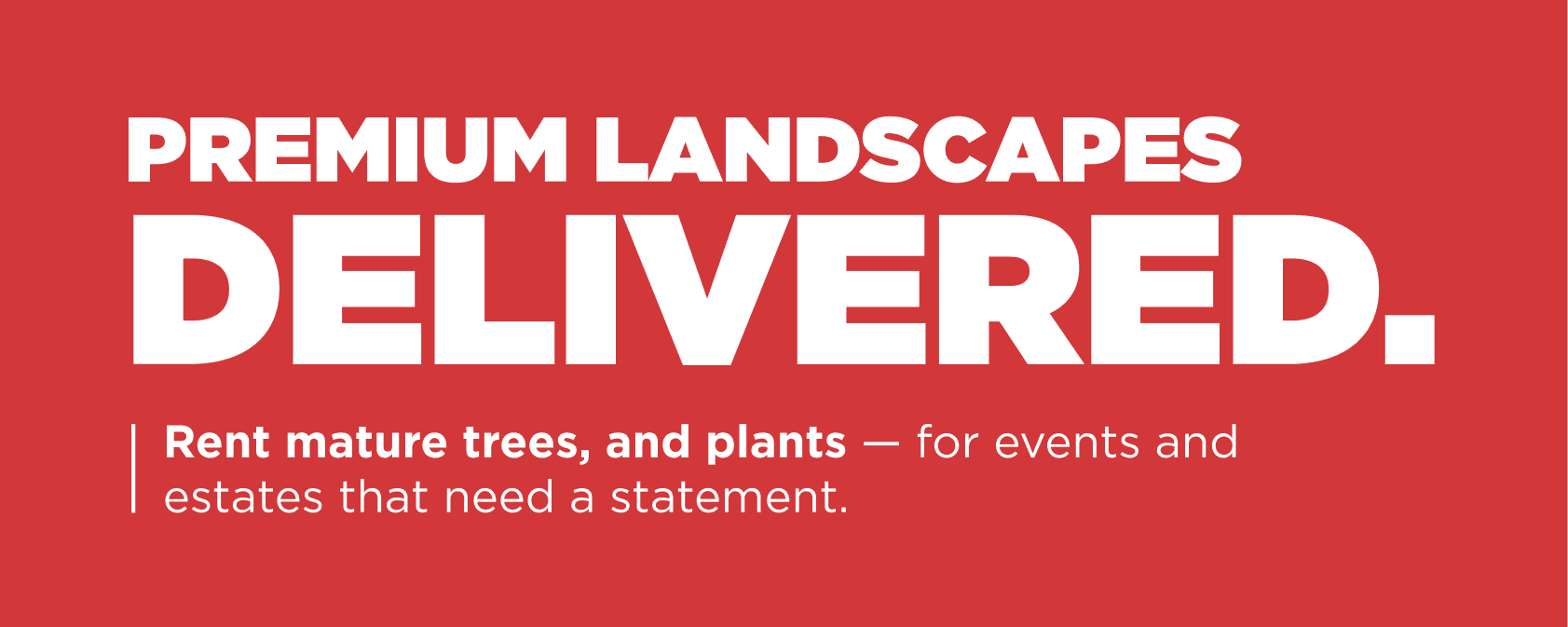 Get premium landscapes delivered for any event with mature tree rentals from Moon Valley Nurseries.
