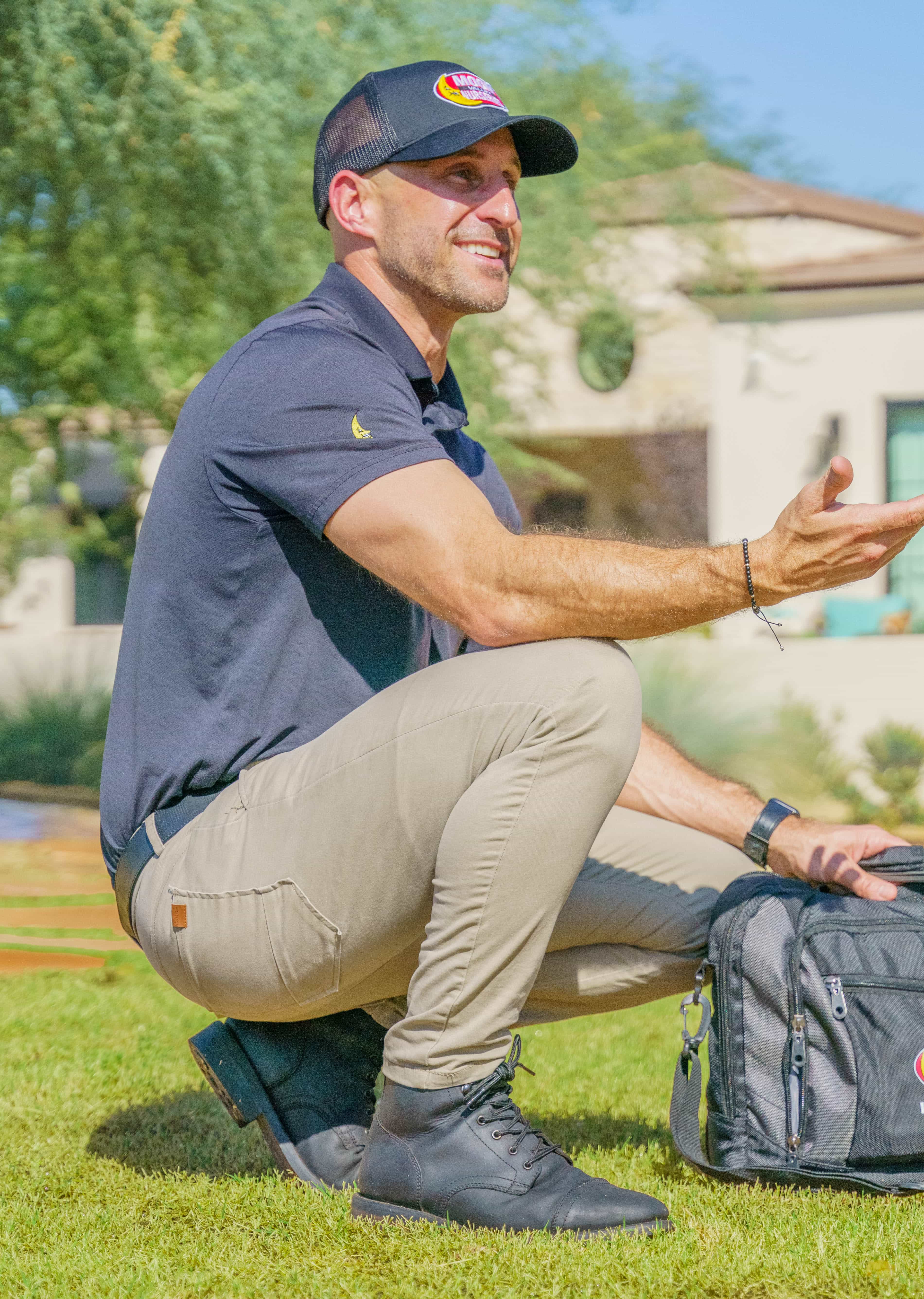 Moon Valley Nurseries design pro in a yard.