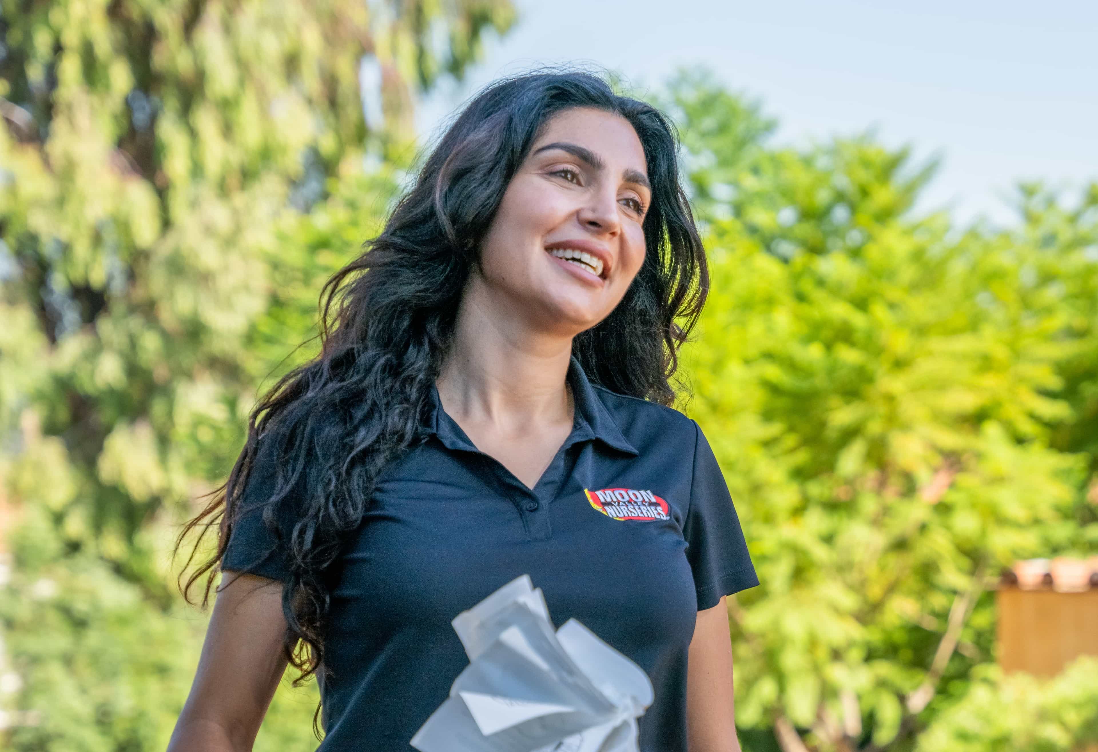 Moon Valley Nurseries design pro in a yard.