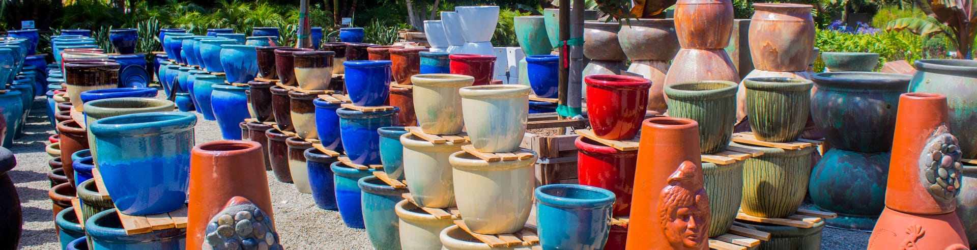 pottery in front of nursery